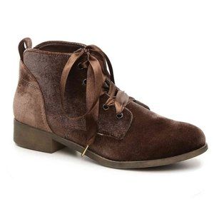 Steve Madden Rubin Brown Velvet Bootie - 7.5